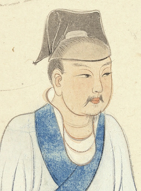 张大千拨沅图纸本人物山水画挂
