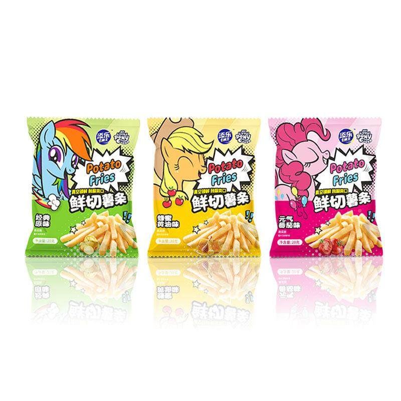 切添卡通王小马宝莉鲜薯条原味蜂蜜油儿乐童零食30255食玩礼盒赠,淘宝优惠券,粉丝福利购,淘宝优惠卷