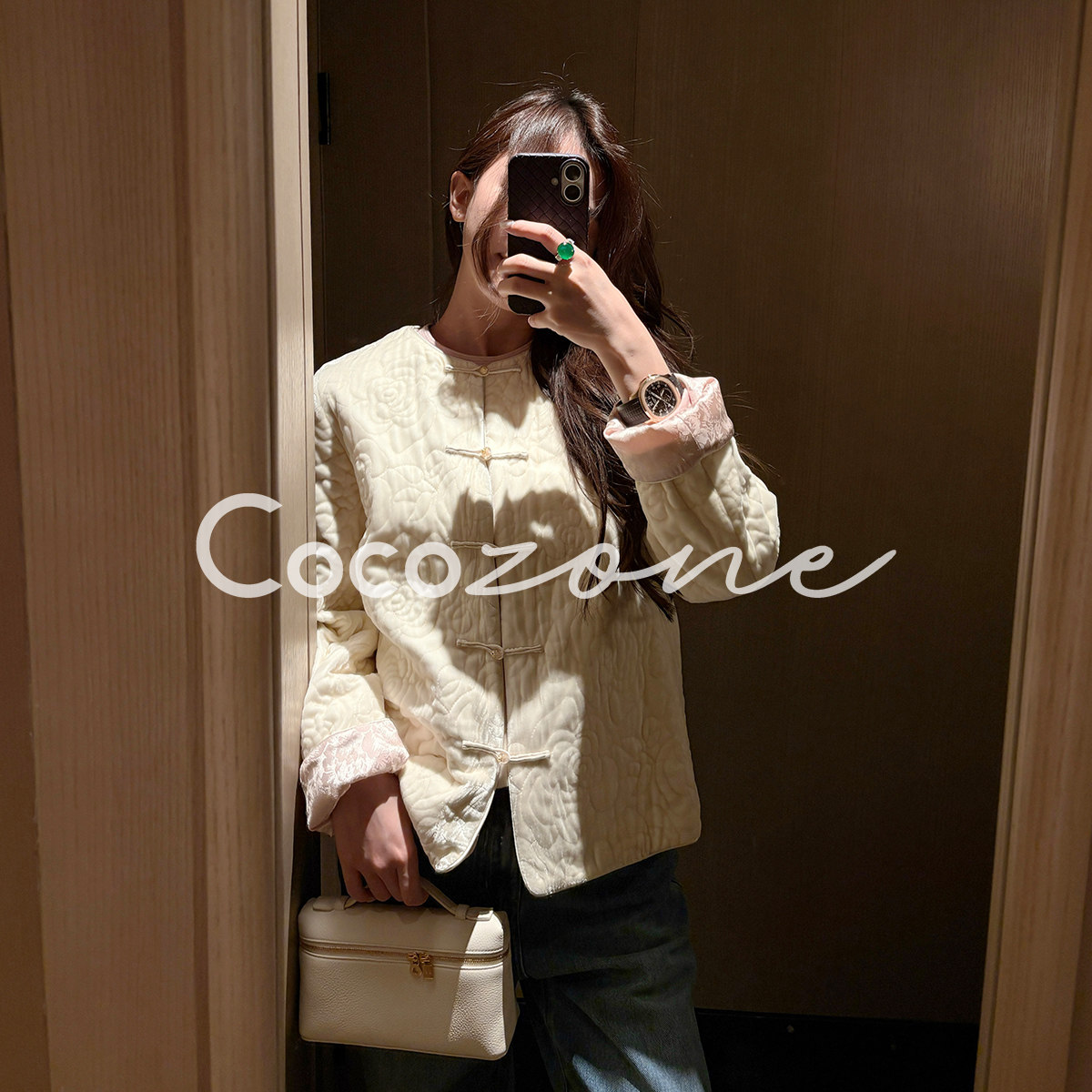 COCO ZONE 刘 一一 “东方美学”100桑蚕丝一字扣外套CD2A3361,淘宝优惠券,粉丝福利购,淘宝优惠卷