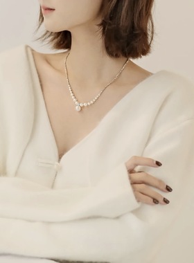 JO MALONE坠链均925银 碎银子水晶珠项链