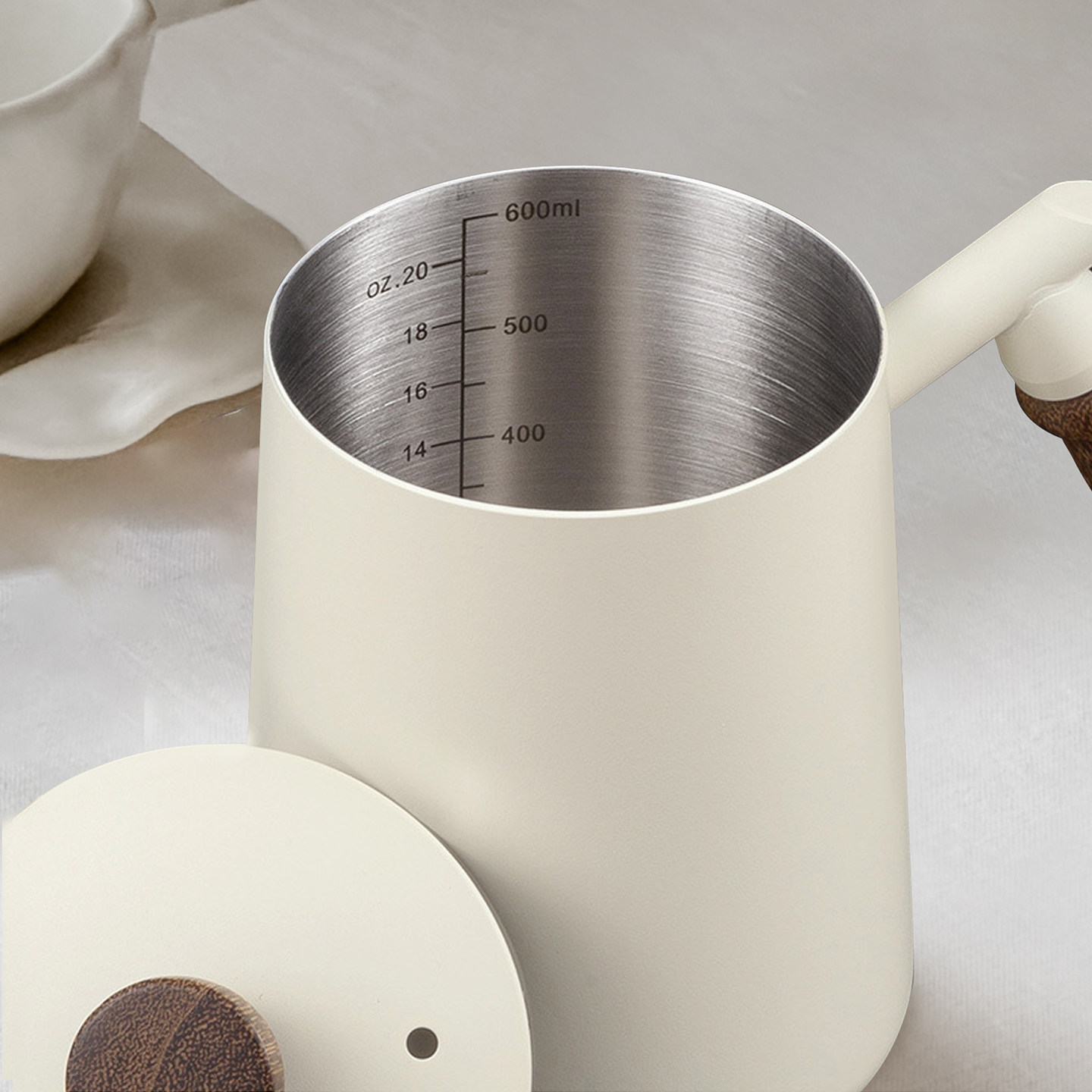 手冲式咖啡壶304不锈钢加厚带刻度细口壶咖啡挂耳长嘴壶露营装备,淘宝优惠券,粉丝福利购,淘宝优惠卷