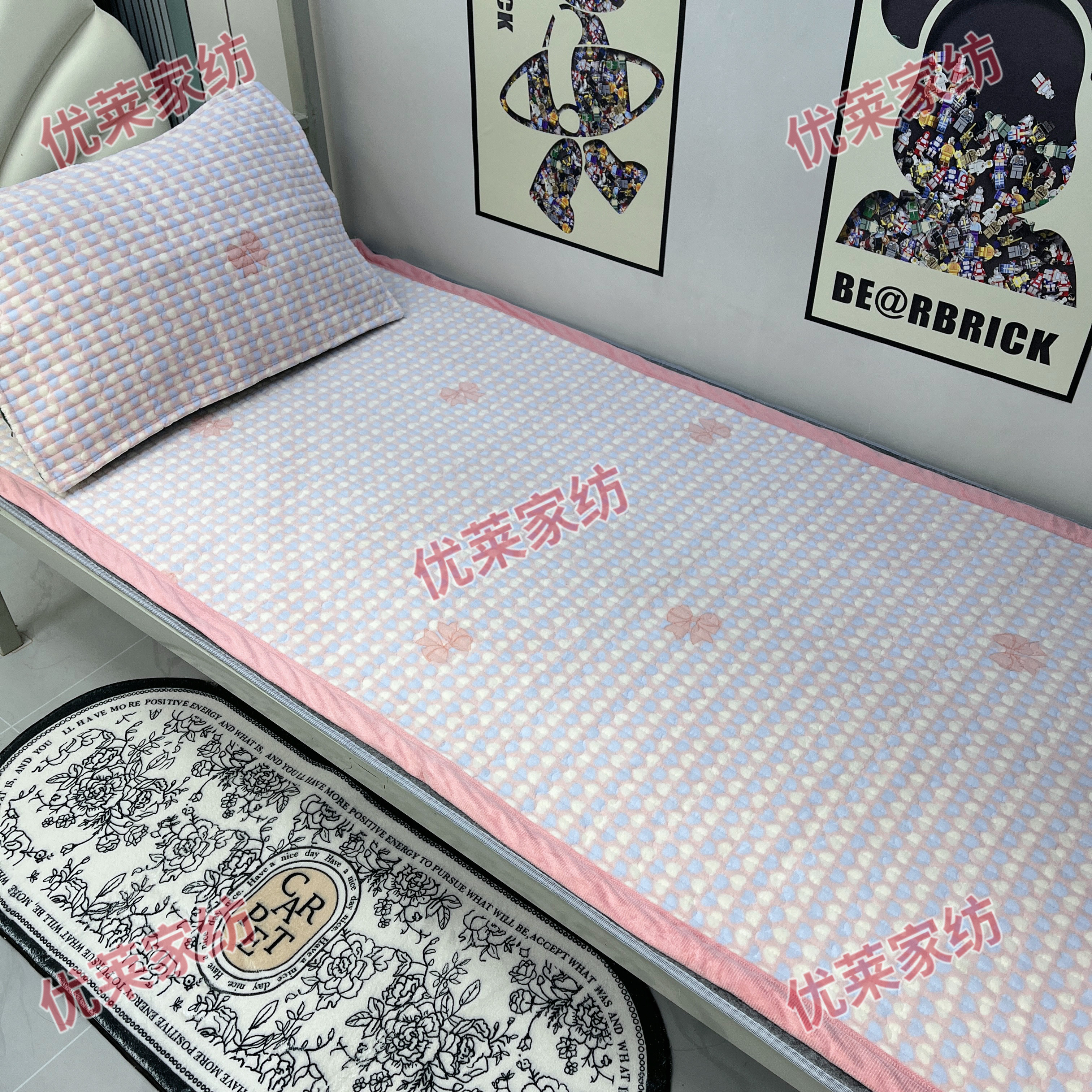 秋冬款牛奶绒加厚沙发垫冬季单人床保暖床盖床单学生宿舍绒毯通用,淘宝优惠券,粉丝福利购,淘宝优惠卷