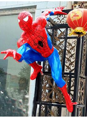 户外大型蜘蛛钢铁侠玻璃钢雕塑 电影院房地产商场游戏厅落地摆件