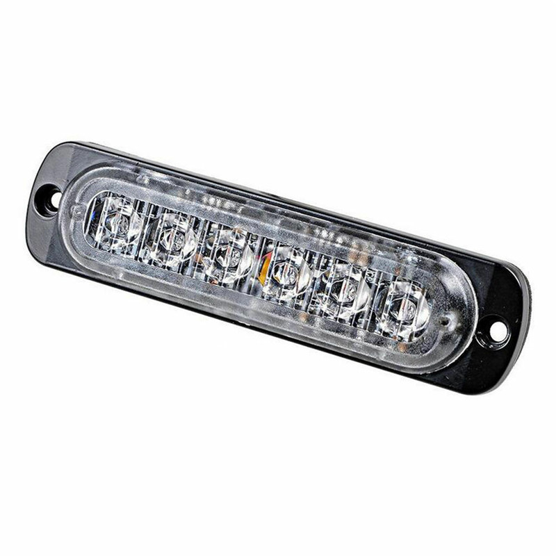 网红6 LED 12-24V LED Strobe Light Warning light Car Grille F - 图1