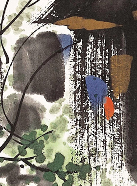 当代著名画家吴冠中《1982》微喷