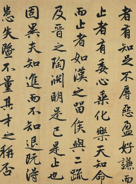 赵孟頫止斋记行楷古代书法字画复