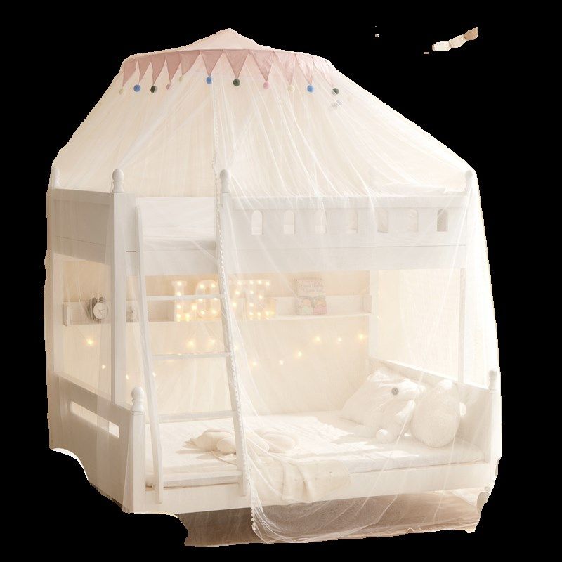 儿童蚊帐上下铺子母床双层学生高低床梯形家用免安装一体式通用,淘宝优惠券,粉丝福利购,淘宝优惠卷