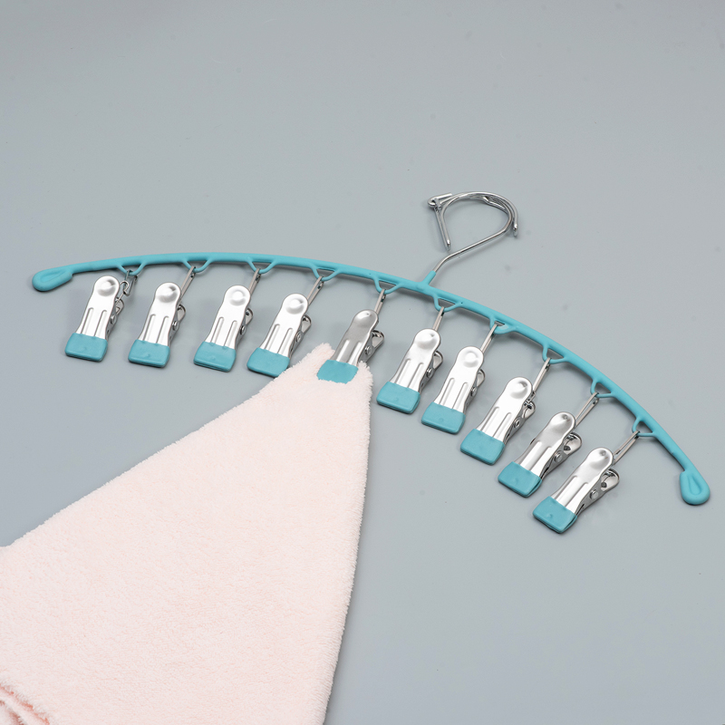 防风晒袜夹自动卡扣多夹子晾晒袜子毛巾衣架多功能帽子内衣裤架子 - 图3