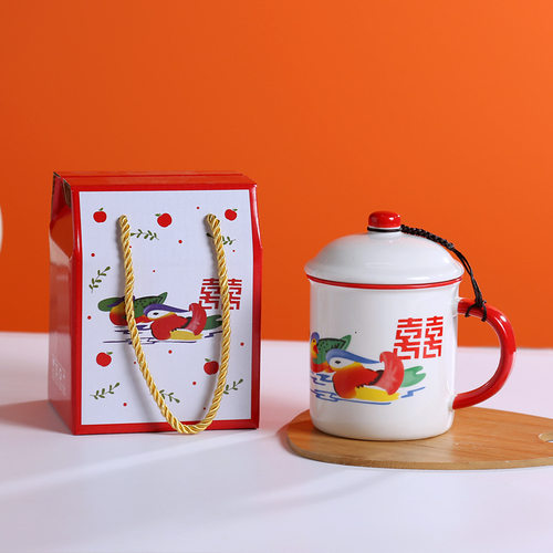 痰盂水杯网红怪泡茶神器怀旧老式陶瓷杯子恶搞笑创意个性茶壶缸子 - 图0