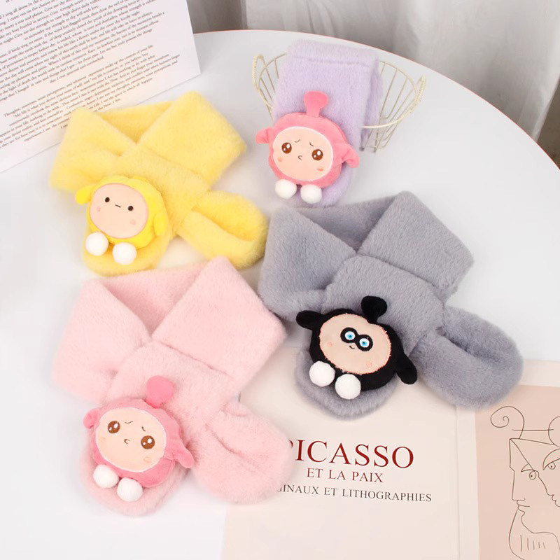 蛋仔派对儿童围巾冬季防寒加厚保暖男女宝宝学生可爱卡通毛绒围脖,淘宝优惠券,粉丝福利购,淘宝优惠卷