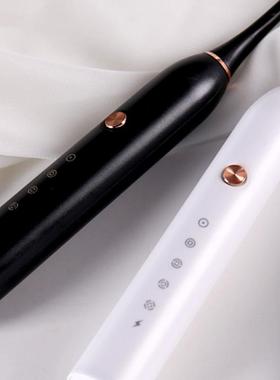 样板房电动牙刷 黑白简约软毛竹炭 ins风性冷淡卫生间软装摆件