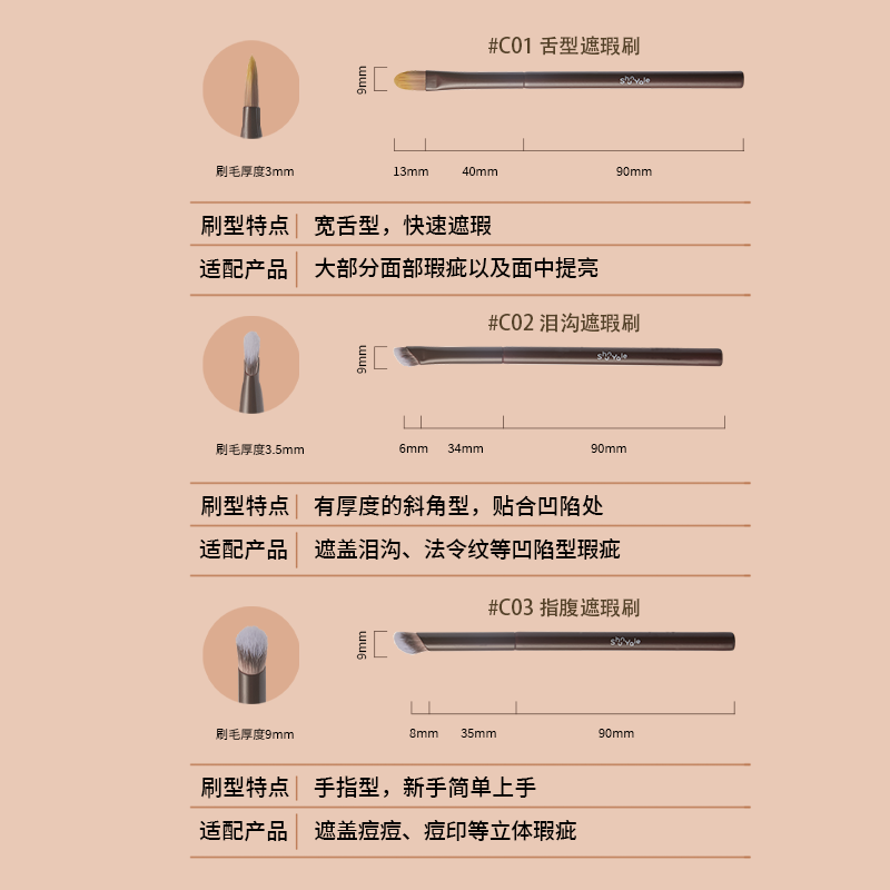 【李佳琦直播间】ShunYale顺耶化妆刷粉底刷腮红刷遮瑕刷专业工具