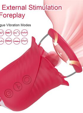 Rose Sex Toy Vibrator for Women Sucking G Spot Clitoris Stim