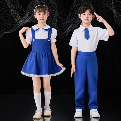 六一儿童演出服小学生合唱朗诵比赛幼儿园毕业照班服啦啦队表演服 - 图3