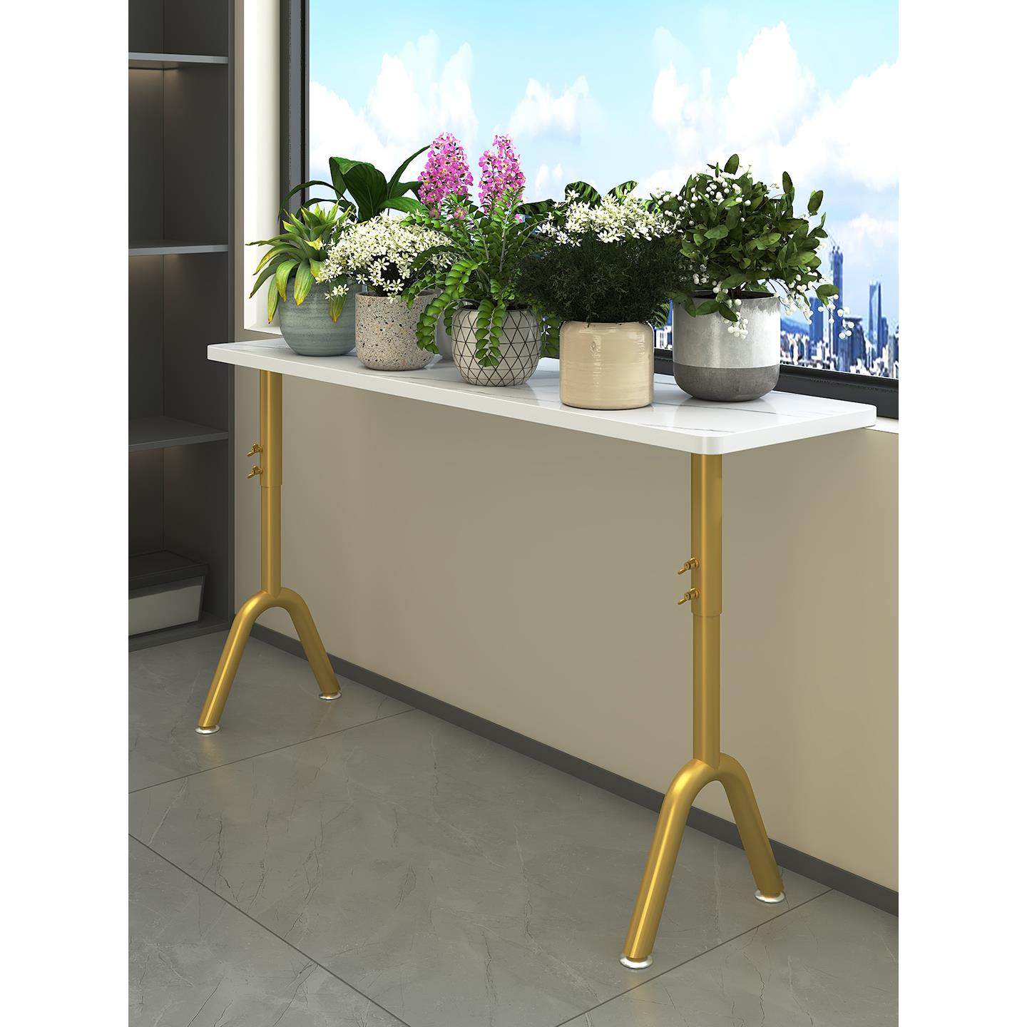 阳台窗台沿加宽花架落地式延伸板置物架定制台面扩展花盆架子神器,淘宝优惠券,粉丝福利购,淘宝优惠卷