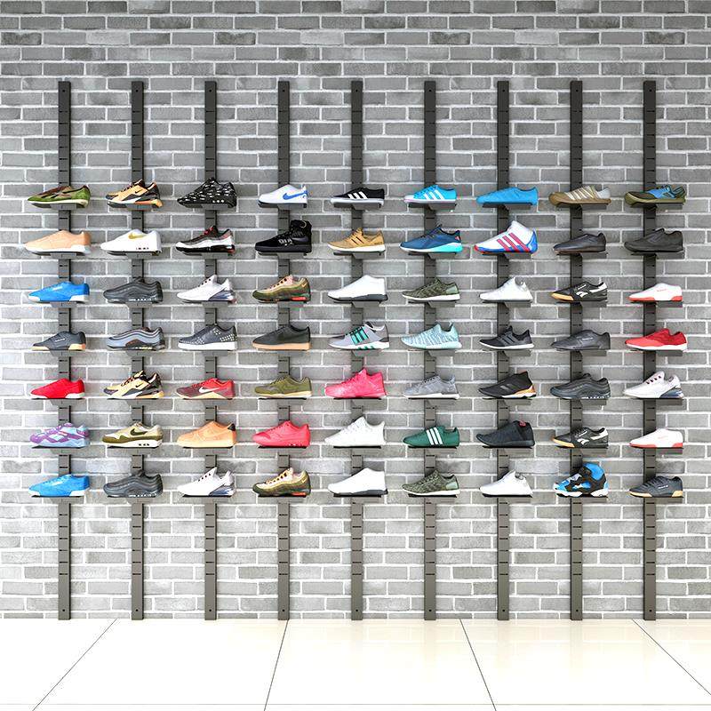 鞋店鞋架展示架店铺用上墙运动鞋架子商用直播鞋墙鞋子专用鞋货架,淘宝优惠券,粉丝福利购,淘宝优惠卷