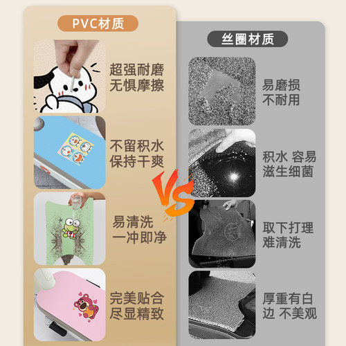 适用雅迪冠能C18-一H/D电动车脚垫脚踏垫脚踩垫改装装饰配件大全 - 图0