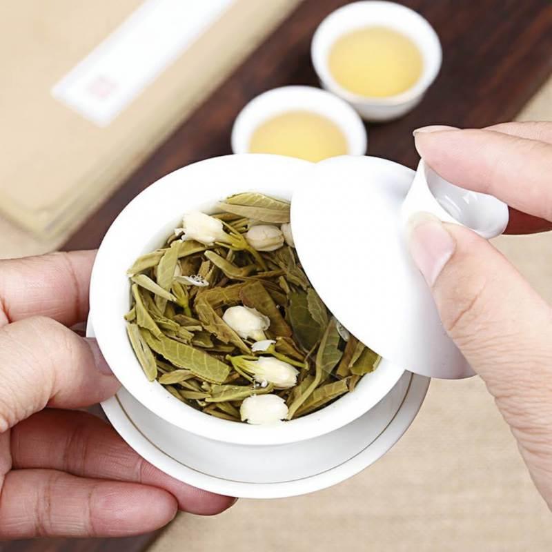 一份2罐 茉莉花福建新茶浓香型绿茶加茉莉花茶叶散装罐装品鉴装 - 图1