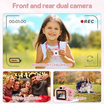 Kids Camera Toys ຈໍ 2 ນິ້ວ HD Cartoon Kids Digital Camera