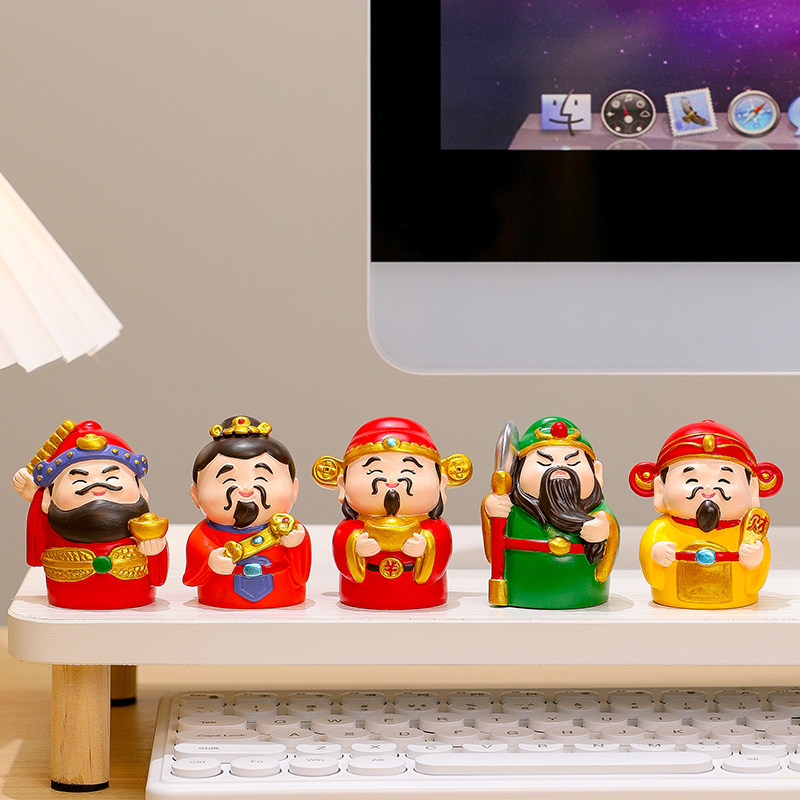 可爱治愈系解压小摆件观音月老关公手办礼物办公室桌面工位装饰品,淘宝优惠券,粉丝福利购,淘宝优惠卷
