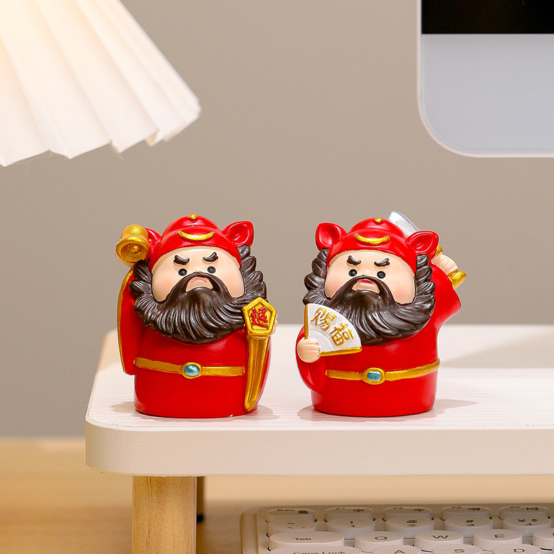 可爱治愈系解压小摆件观音月老关公手办礼物办公室桌面工位装饰品,淘宝优惠券,粉丝福利购,淘宝优惠卷