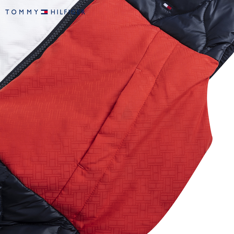 Tommy童装2023冬季新品男童女童棉服马甲外穿儿童保暖背心棉服潮