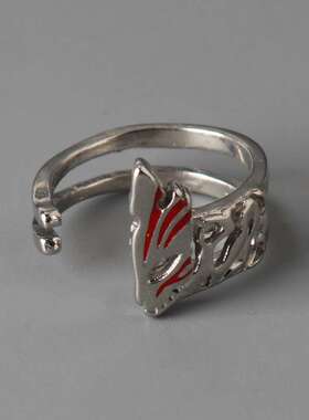 动漫周边死神戒指境·界黑崎一护戒指虚化面具卍万解指环cos配饰