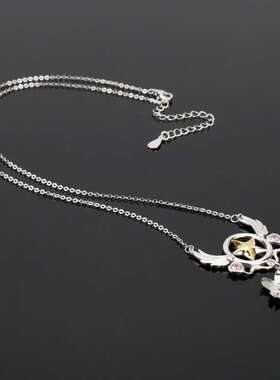 新款日系卡通动漫魔卡樱百变小樱星杖樱花项链锁骨链