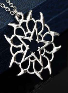 美国摇滚乐队BlackVeilBrides黑色面纱的新娘五角星吊坠项链