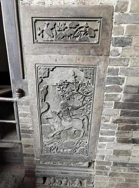 加厚款王家大院非遗金石传拓砖雕刻飞马报喜文创礼品研学拓片刻板