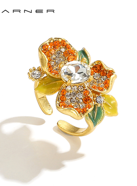 JosephWarner满钻中古繁花戒指