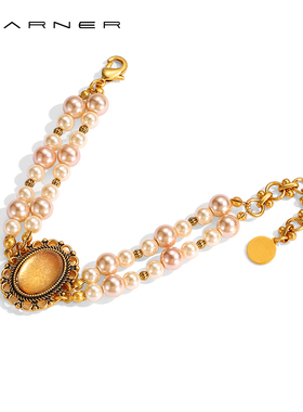 josephwarner珍珠铜合金手链