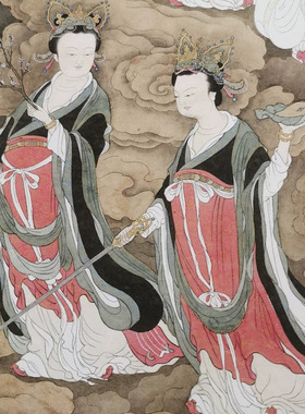 宋代北斗七星图立轴复古书画真迹