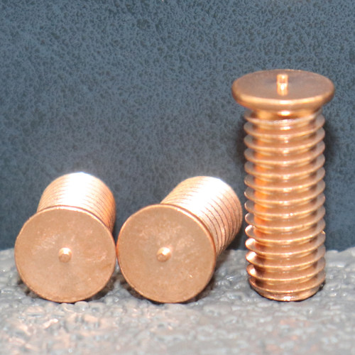 镀铜焊接螺丝点焊螺钉储能螺柱植焊钉FE-M3M4M5M6x6x8x10x12x30mm - 图1