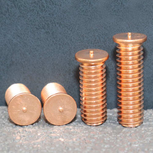 镀铜焊接螺丝点焊螺钉储能螺柱植焊钉FE-M3M4M5M6x6x8x10x12x30mm - 图0
