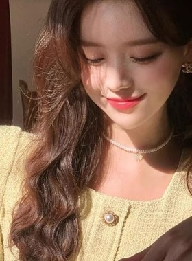 赵露思同款S925纯银蝴蝶吊坠小米珍珠颈链项链女轻奢时尚施家9-16