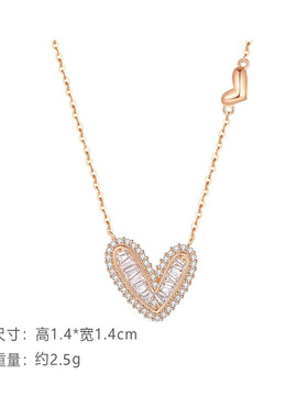 ins风毛衣链925银项链送女生礼物