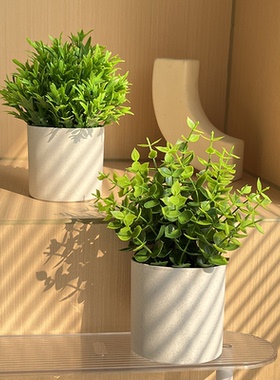 仿真花盆景假花办公室桌