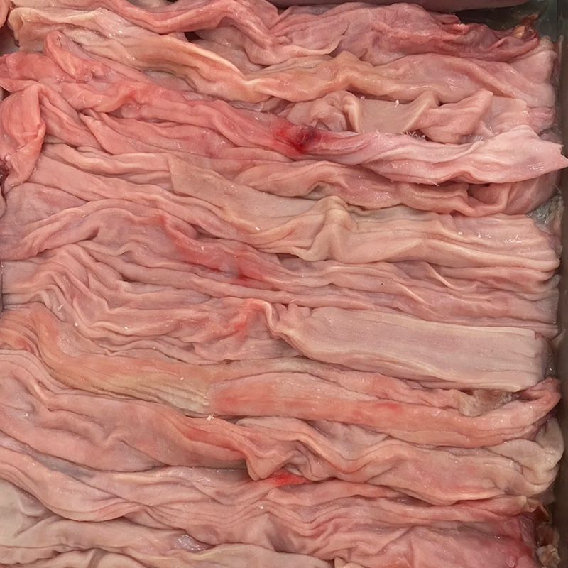 5 pounds of fresh ostrich intestines, freshly killed cultured ostrich offal