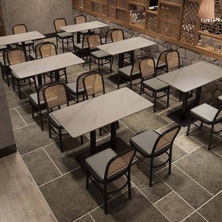 主题餐厅饭店火锅店卡座沙发东南亚餐饮茶楼铁艺编藤桌椅组合,淘宝优惠券,粉丝福利购,淘宝优惠卷