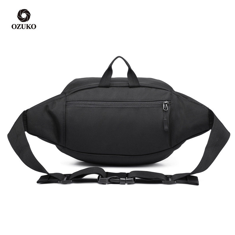 ozuko新款腰包多功能大容量腰间男士运动防水牛津布单肩斜挎包,淘宝优惠券,粉丝福利购,淘宝优惠卷