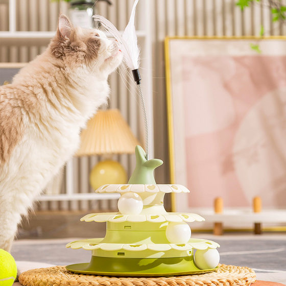 Baipetdao cat toy cat carousel self-pleasure cat stick