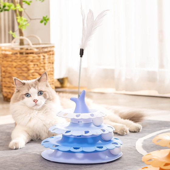 Baipetdao cat toy cat carousel self-pleasure cat stick