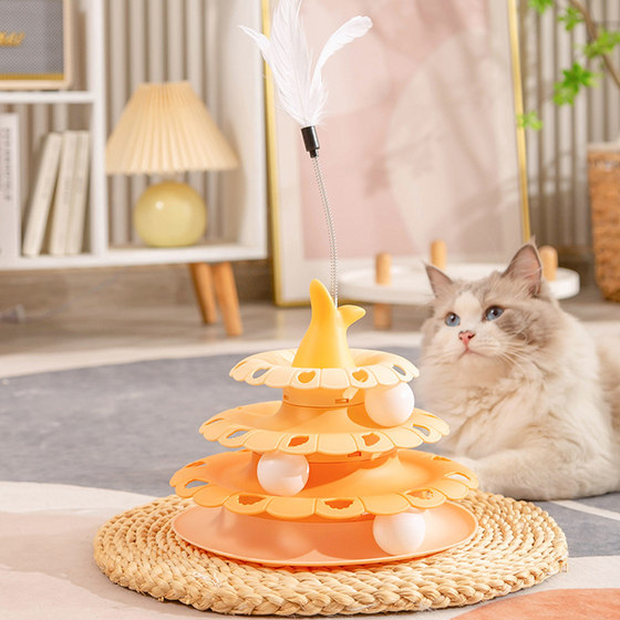 Baipetdao cat toy cat carousel self-pleasure cat stick