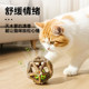 Catnip ball self-stimulating tool for relieving boredom and teeth grinding stick