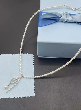 何方水滴玫瑰项链轻奢高级气质女