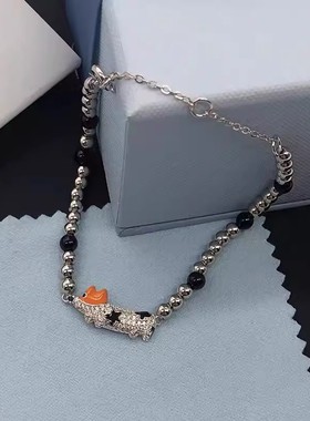 何方女小花柯基手链女小众手饰