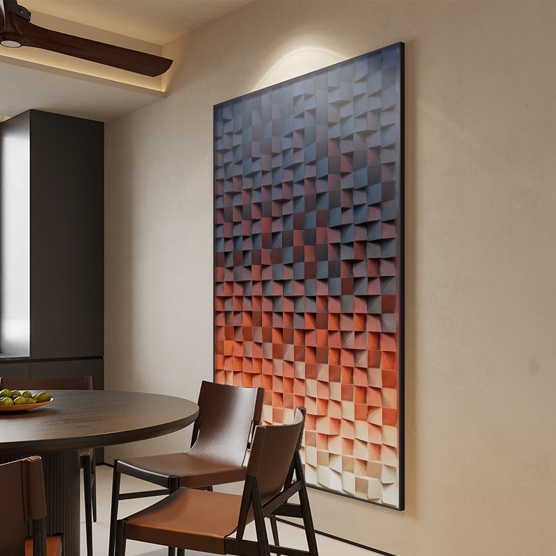 轻奢玄关抽象装饰画高级感几何艺术画客厅沙发背景画现代简约挂画