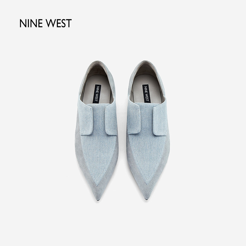 【清仓款】Nine West/玖熙深口单鞋女软绒尖头飞碟跟优雅中跟女鞋,淘宝优惠券,粉丝福利购,淘宝优惠卷