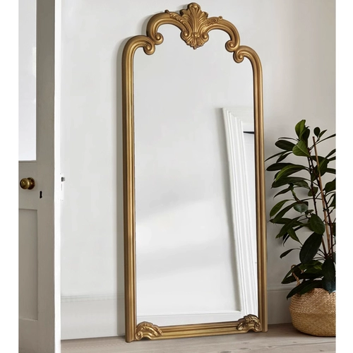 Французский ретро-ретро-резное зеркало зеркало Домохозяйственное настенное зеркало